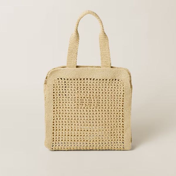 Sac fourre-tout à bandoulière Beach Straw Sacs à main designer Underarm Shopping Bags Totes Femme Sac à main Sac à main évider Tricot Herbe Osier Style d'été Sangle réglable