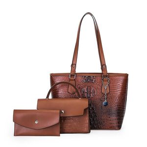schoudertas tassen luxe hoogwaardige grote capaciteit portemonnee vrouwen modeontwerper meisje boodschappentas handtassen 3 stks/set hbp
