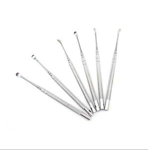 Pelle Cuillère En Acier Inoxydable Earpick Cire Dab Dabber Outil Accessoires De Fumer Pour Snuff Snorter Sniffer Bongs Pipe À Tabac Narguilé Shisha