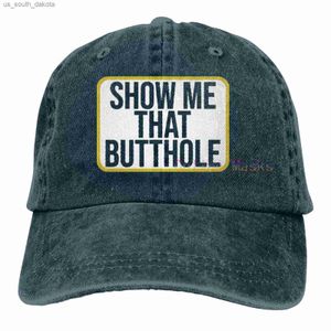 Muéstrame ese sombrero Humor adulto divertido Regalo sacrático Gorra de béisbol Hombres Mujeres Gorra de camionero de algodón lavable Sombrero de papá L230523