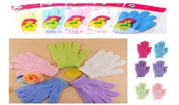 Douchebad Exfoliating Bath Shower Glove voor peeling exfoliërende wantenhandschoen vijf vingers scrubber sponghandschoenen G0016898358