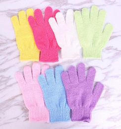 Gants de bain douche couleur bonbon, exfoliant, lavage de la peau, Spa, Massage, gommage du corps, surface très texturée, bain doux, gl4222986