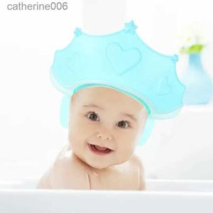 Bonnets de douche 11,3 pouces Bonnet de shampoing pour enfants Bonnet de shampoing pour enfants Bonnet de protection des oreilles Bonnet de douche doux Chapeau de bain rendant le bain plus insouciantL231110