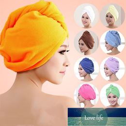 Douche Caps 1 stks Droog Haar GLB Handdoek Absorberende Microvezel Dames Meisjes Dame Tulband Hoofd Wrap Badgereedschap Fabriek Prijs Expert Design Quality Nieuwste stijl origineel