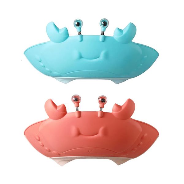 Bonnets de douche 2 pièces, bonnet de shampoing en forme de crabe, chapeau de lavage des cheveux de bébé, bonnets de douche pour enfants, bain en plastique imperméable, chapeaux pour tout-petits 231006