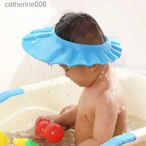 Douchemutsen Verstelbaar Kind Kinderen Waterdicht Oogbescherming Gehoorbescherming Badvizier Wassen Haarschild Shampoo Hoed Baby DouchemutsenL231110