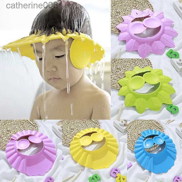 Bonnets de douche Bébé Lavage Cheveux Cap Étanche Shampooing Chapeau Protecteur Enfants Tête Shampooing Couverture Multifonction Accessoires De Bain Visière De Protection L231110