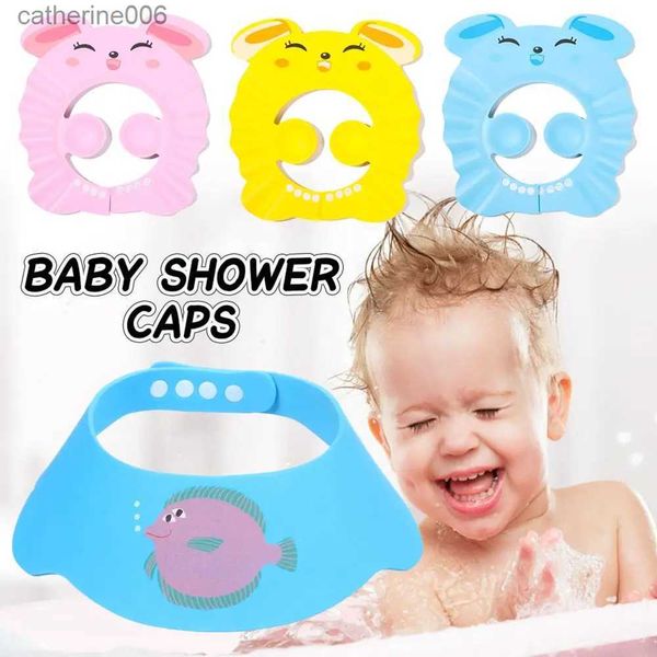 Bonnets de douche pour enfants, Portable, étanche, Protection des yeux, bonnets de douche pour bébé, visière de bain, shampoing, chapeau de lavage des cheveux, ShieldL231110