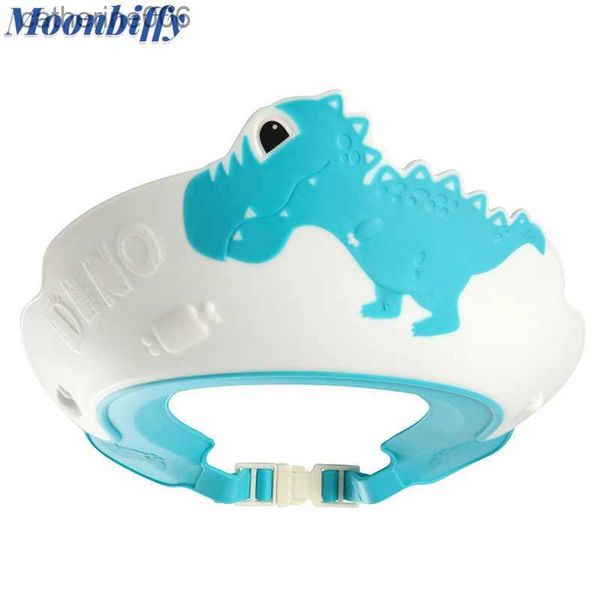 Bonnets de douche Bonnet de shampoing pour enfants protéger les yeux bonnet de bouclier de cheveux imperméable pour bébé bébé doux dessin animé visière de bain chapeau réglable bébé douche L231110