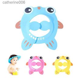 Bonnets de douche Chapeau de visière de bain pour enfants Casquette étanche pour enfants Bonnet de douche pour bébé en toute sécurité Protection réglable des yeux pour 3 mois à 6 ans Bouclier de lavage des cheveux pour enfants L231110