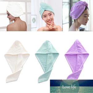 Douche Caps Microfiber Haar Snelle Drogend Droger Handdoek Bad Wrap Hat Cap Quick Tulband Droge O1C5 Fabriek Prijs Expert Design Kwaliteit Nieuwste Stijl Originele Status