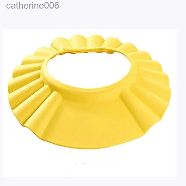 Bonnets de douche Nouveau joli bébé shampooing chapeau réglable bouclier étanche Protection des oreilles enfant en bas âge enfants bain bonnet de douche lavage cheveux visière CapsL231111