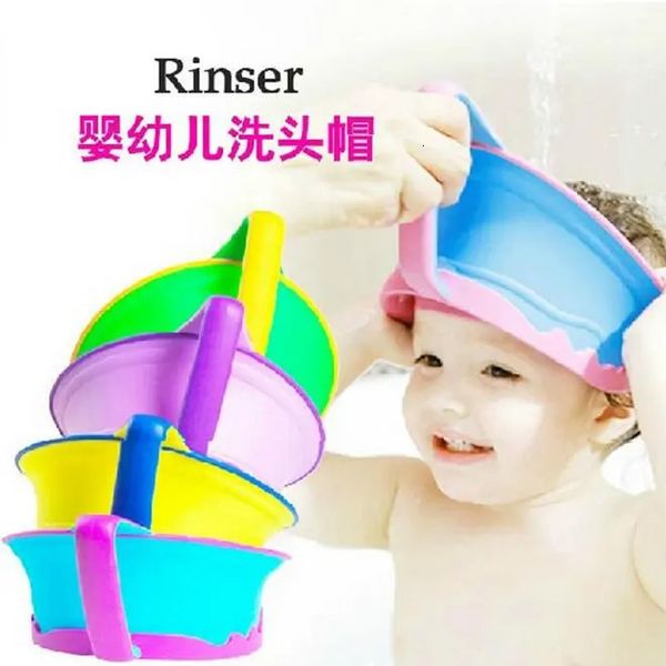 Bonnets de douche Shampoing sûr bébé bonnet de douche bain bain protéger chapeau doux chapeau pour bébé enfants enfants Gorro de ducha Tonsee ss1835 231024