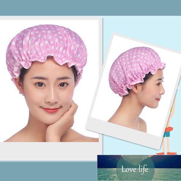 Bonnets de douche Capuchon imperméable de haute qualité Épaissir le chapeau de bain Se baignant pour les femmes Accessoire de spa Salon de coiffure Produit de salle de bains Prix usine Conception experte Qualité Dernières