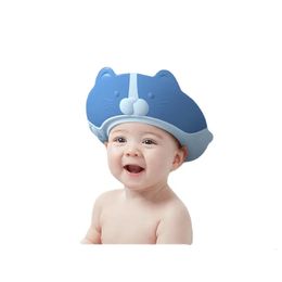 Bonnets de douche Yy bébé bouchon de rétention d'eau enfants shampooing bonnet de douche bain oreille Protection tête lavage fantastique casquette 231006