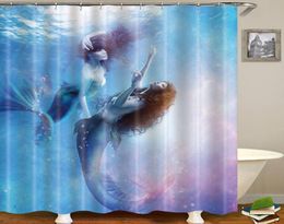 Counomage de douche Impressions de dessin de bain Curtains de bain Bathroom Stroth Plancher avec des tapis de couvercle de toilette sans glissement Mat Home5609792