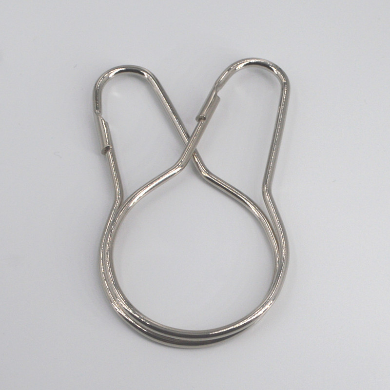 Ganchos de cortina de chuveiro anéis de banheiro revestimento à prova de aço inoxidável anéis de aço inoxidável gancho cromo polido DH8760
