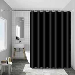 Rideau de douche imperméable à l'eau anti-moisissure rideaux de bain épais en tissu de polyester rideau de séparation de baignoire avec crochets décor de salle de bain 240320