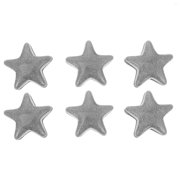 Cortinas de ducha 6 pares Hebilla de cortina Pesos en forma de cinco estrellas Imanes magnéticos Bloque inferior Colgante Pantalla Mantel para exteriores