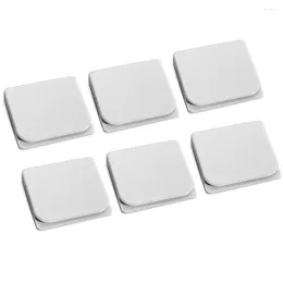 Rideaux de douche 6 pcs Clip de fixation blanche