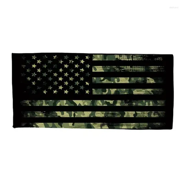 Rideaux de douche American Flag Plack Toues serviettes surdimensionnées à natation surdimensionnées Bande de natation Portable Tissu de sport 60 x 30 pouces