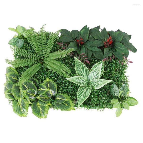 Rideaux de douche plantes artificielles herbe gazon synthétique pelouse tapis mur pour chambre salon verdure décor
