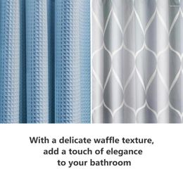Rideaux de douche rideau de salle de bain élégant conception de gaufre durable décor étanche pour la maison el plus