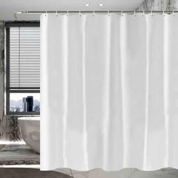 Rideaux de douche rideau noir liner de tissu blanc 2 en 1 salle de bain et épreuve de l'eau El qualité
