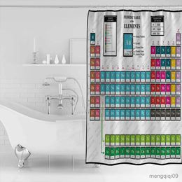 Cortinas de ducha Química Tela decorativa Cortina de ducha Tabla periódica de elementos Cortina de baño Decoración de baño Mejor R231101