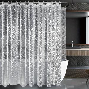 Rideaux de douche rideau de galets transparent transparent étanche géométrique peva doublure pour salle de bain pour salle de bain baignoire couverture moderne