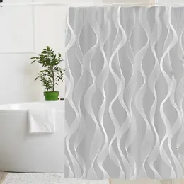 Rideaux de douche doublure de rideau résistant à l'eau avec 12 anneaux lavable en Machine décoration de salle de bain Standard à séchage rapide