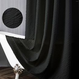 Rideaux de douche rideau polyester étanche à imprimé noire de salle de bain isolation cortinas rideau de douche