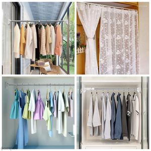 Rideaux de douche tringle à rideau vêtements pour bricolage espace tiges pôles vêtements garde-robe organisateur support