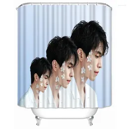 Rideaux de douche Custom Kpop Lee Dong Wook Tissu imperméable en tissu en tissu de salle de bain Alimentation de salle de bain lavable Curtain de salle de bain 9.23