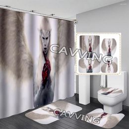 Rideaux de douche Die Antwoord 3D rideau imprimé étanche de salle de bain antidérapante tapis de toilette tapis de toilette k01