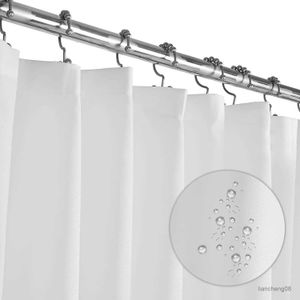 Cortinas de ducha Batio de baño de hotel tela blanca cortina de ducha impermeable de servicio pesado 72 W x72 H