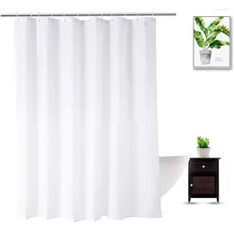 Rideaux de douche Inyahome blanc imperméable épaissir rideau de bain couleur unie cloison en tissu maison accessoires de salle de bain