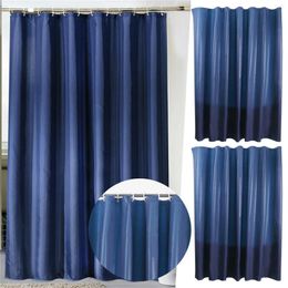 Rideaux de douche longs peva 72 "x doublure rideau 2 paquet de mode bleu marine pour les hommes de salle de bain