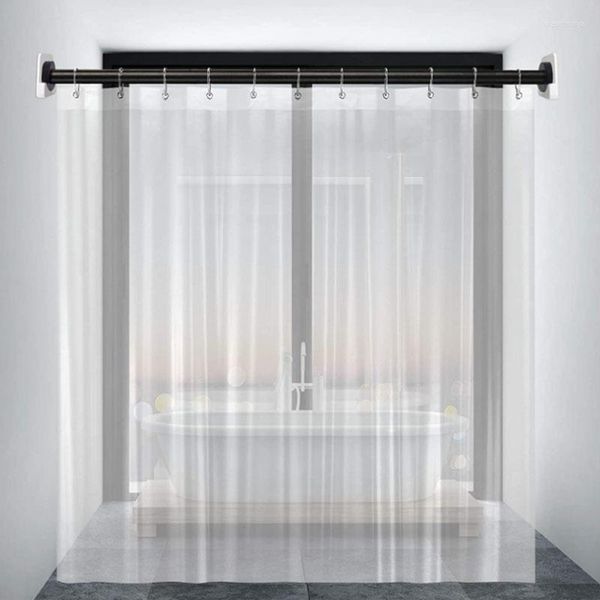 Cortinas de ducha Magnetismo Revestimiento de cortina transparente Baño de plástico impermeable Baño transparente Moho PEVA con imán