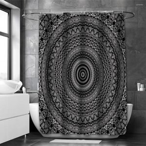 Rideaux de douche Mandala salle de bain paysage rideau imperméable avec 12 crochets décoration maison livraison gratuite