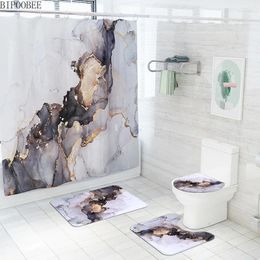 Douchegordijnen marmeren gordijn badkamer stenen korrel voetstuk tapijten toilet dekmatten duurzaam bad tapijt wasruimte decoratie