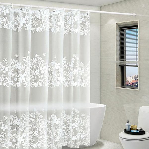 Rideaux de douche PEVA étanche à la moisissure rideau salle de bain suspendu motif Floral baignoire couverture de bain décor à la maison