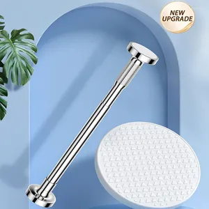 Rideaux de douche diamètre de tuyau 27 mm non coupable de salle de bain rideau de salle de bain support de tige suspendue