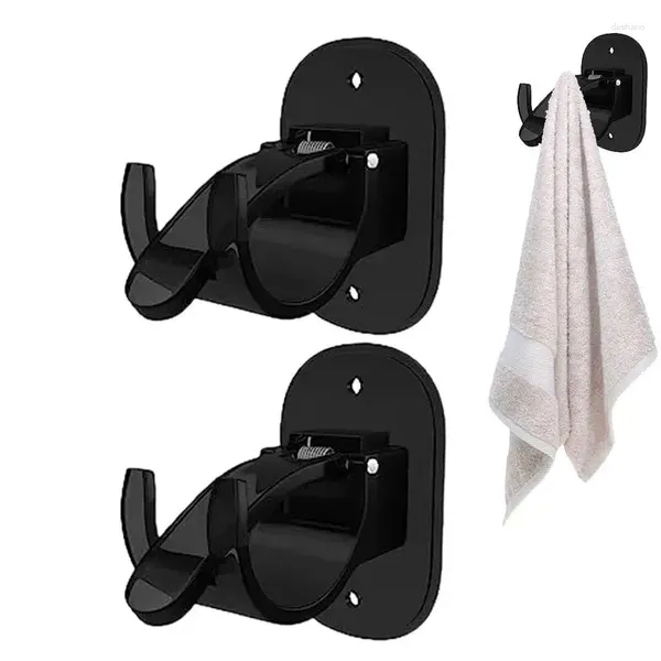 Rideaux de douche Support de tringle à rideau sans poinçon sans perceuse Support auto-adhésif cintre deux trous outil de support de conception pour salle de bain cuisine