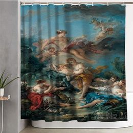 Rideaux de douche Renaissance rideau d'art décoration de salle de bain imperméable