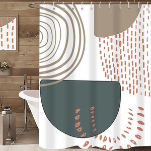 Rideaux de douche simplement gometry rideau de salle de bain étanche avec 12 crochets à la maison déco navire