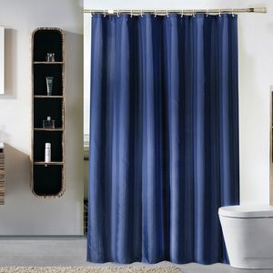 Douchegordijnen vaste kleur douchegordijnen blauw bad gordijn badkamer hoogwaardige comfortabel waterdicht met 12 stks plastic haken 230322