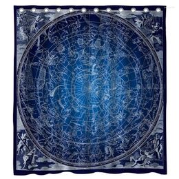 Douchengordijnen Star Chart Constellations met namen Astronomie Higly gedetailleerd Sky Map Poster Curtain door Ho Me Lili