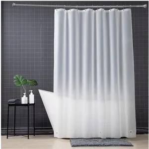 Rideaux de douche épaissis le rideau en polyester couleur de couleur de couleur de salle de bain isolation de bain de salle de bain pour la maison el