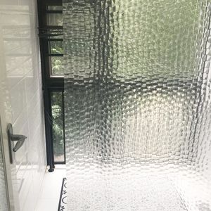 Rideaux de douche imperméable 3D salle de bain rideau de douche Transparent rideau de salle de bain avec crochets épaissi bain pur large rideau de bain 230820